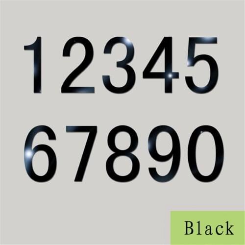 10CM 3D Mirror Digital Wall Stickers For Party Wedding Mirror Sticker Decor Acrylic Numeral Stickers Art Mural Decals Home Decor