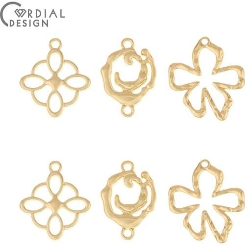 Cordial Design 100Pcs Jewelry Findings & Components/Pendant/DIY Making/Jewelry Accessories/Earrings Connectors/Charms/Hand Made