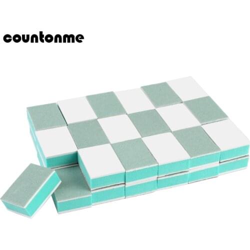 200Pcs/Lot Mini Nail File 1000/4000 Sponge Nail Buffer Grinding Sandpaper Buffer Disposable Nail Care Tools Files For Manicure