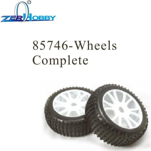 4PCS PER LOT HSP RACING SPARE PART 85732 WHEEL RIMS, 85890 TIRES W/FOAM, 85746 WHEELS COMPLETE OF 1/8 NITRO OFF ROAD BUGGY 94760