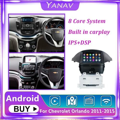 64GB IPS Screen Android 10 Car Radio For Chevrolet Orlando 2011 2012 2013-2015 GPS Navigation Stereo DVD Multimedia Player 7Inch