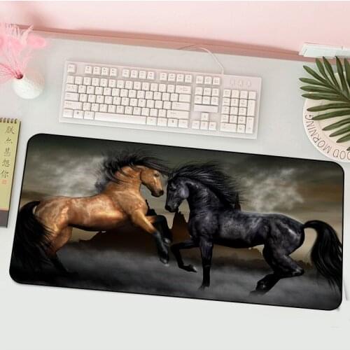 Animal horse big mouse pad waterproof non-slip computer keyboard desk mat gaming accessories pad household carpet p mat xxl