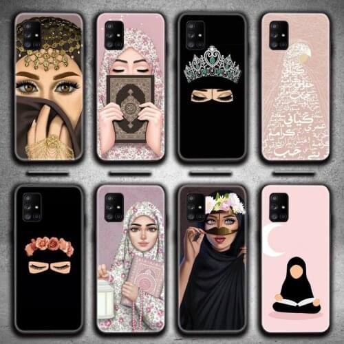 Hijab Face Muslim Islamic Gril Eyes Phone Case For Samsung Galaxy A21S A01 A11 A31 A81 A10 A20E A30 A40 A50 A70 A80 A71 A51