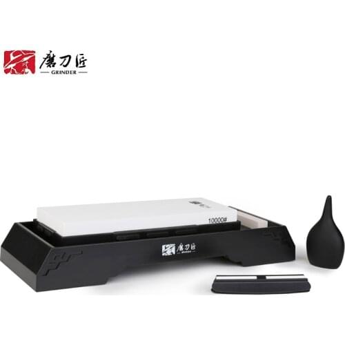 GRINDER 10000 grits Single Side Whetstone Grindstone Set Corundum Carbide For Kitchen Knives and Garden Too TG9100 h5