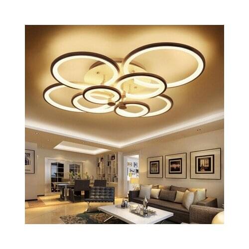 Lotus flower crystal light ceiling chandelier led panel lights Ceiling Lamp Fixtures E27 led ceiling lamps