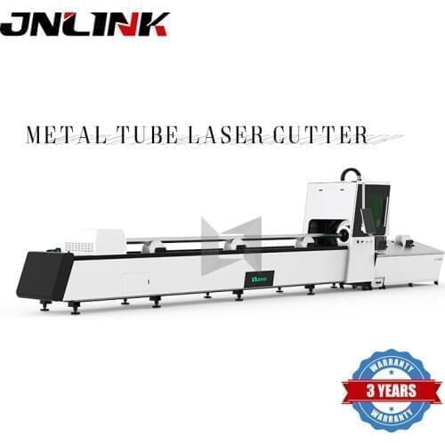 Jinan JNLINK tube fiber laser cutting machine aluminum stainless steel copper tube laser cutter