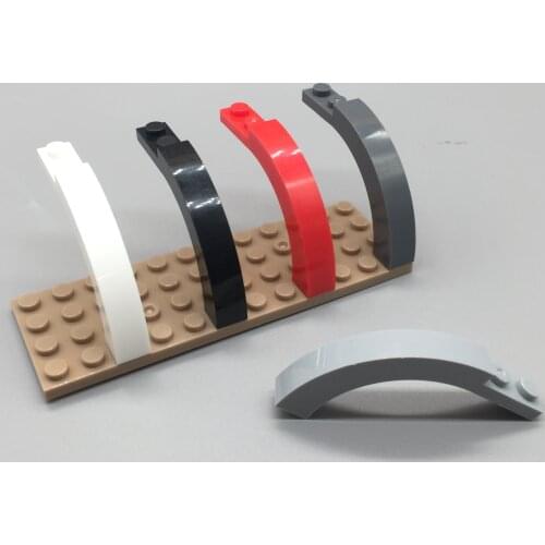 Technology street view building block 1x6x3 arc-shaped parts 6060 educational assembly construction toy gift MOC