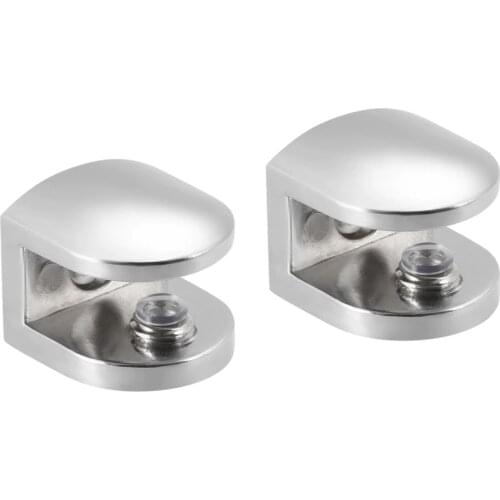 Uxcell 2Pcs 4sizes Zinc Alloy Glass Shelf Bracket Adjustable 10-12mm 6-9mm 8-10mm Thick Glass Clamp Clip Holder Glass Bracket