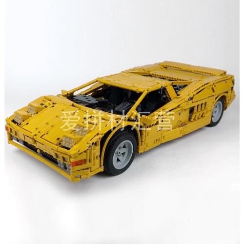 MOC-26377 Cizeta Super Car V16T static version blocks compatible with Le Tech