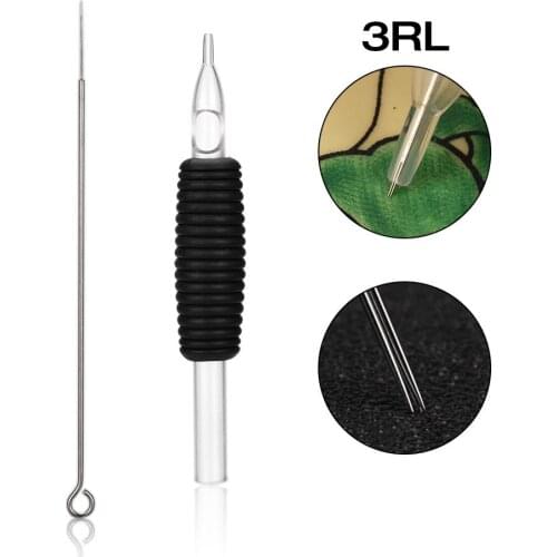 1pc Disposable Silicone Tattoo Grip Needles Tip 3RL Transparent Tattoo Tube Handle Machine Grips Kit