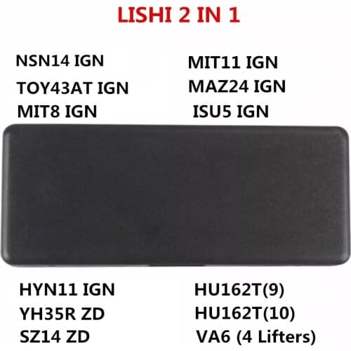 Original Li shi 2 IN 1 NSN14 TOY43AT MIT8 MIT11 MAZ24 ISU5 HYN11 IGN Ignition SZ14 Key Reader HU162T(9) HU162T(10) VA6 4 Lifters
