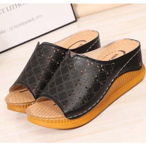 Womens Sandals Open Toe Comfy Sandals Woman Soft Premium Orthopedic Low Heels Walking Sandals Drop Shipping Corrector Cusion