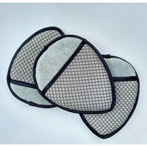 Auto Mesh Microfiber Wax Applicator Polishing Sponge Pads Car Care Cleaning Tool