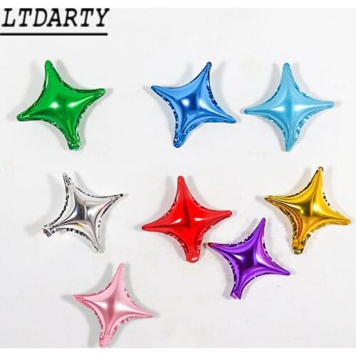 20/10cps aluminum four-pointed star-shaped aluminum foil balloon wedding decoration birthday party baby shower balloon decoratio