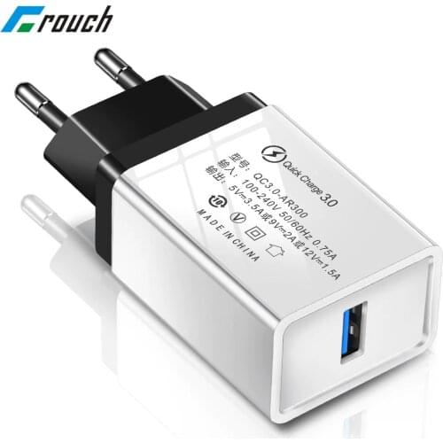 USB Charger Quick charge 3.0 for apple iphone 7 8 6 6s x ipad EU Power Adapter Charging for Samsung s8 s9 huawei Phone Charger