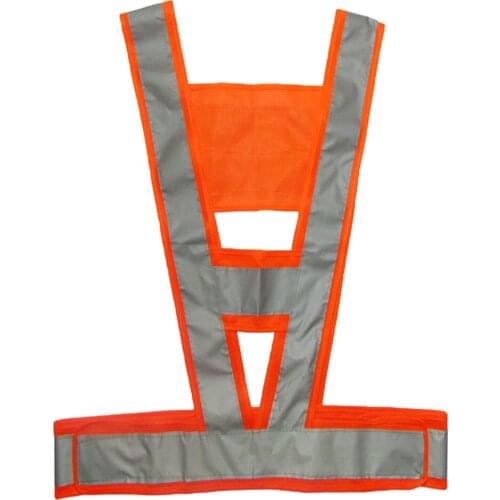Safty Vest Unisex High Visibility Security Clothing Traffic Security V-Shape