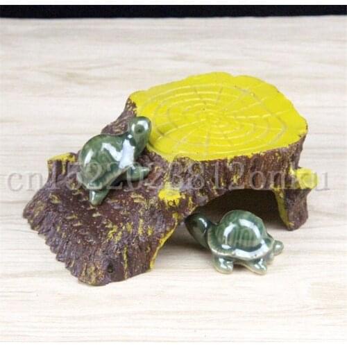 1pcs Turtle Floating Island Aquarium Decor Sun Roof Terrace Floating Island Reptile Ladder Decor Decoration