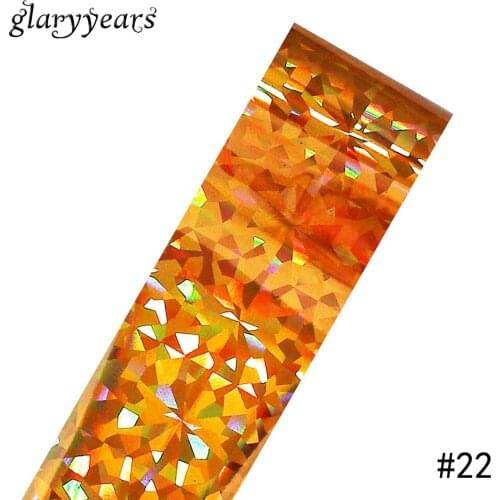 1 Piece Nail Art Transfer Foil Sticker Gold Broken Glass Decoration Starry Sky Nail Beauty Art Polish Transfer Metal Sticker #22