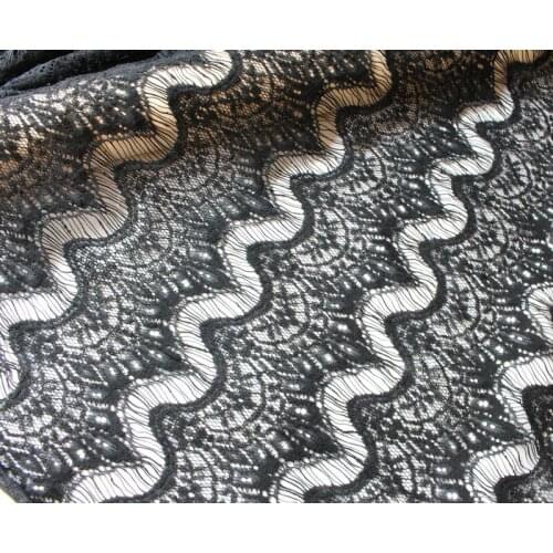 3 colors Eyelash lace Nylon cotton Lace Fabric