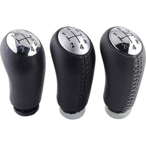 5 Speed Car Leather Gear Shift Knob Shifter Gear Replacement Leather