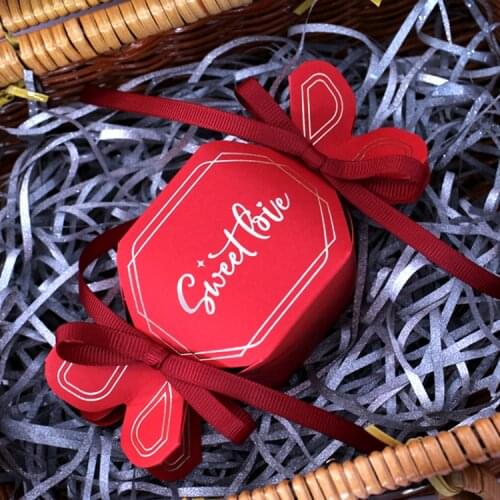 50pcs lot Unique Paper Candies design Chocolate containers Anniversary Engagement party chocolate box cheap wedding favor box