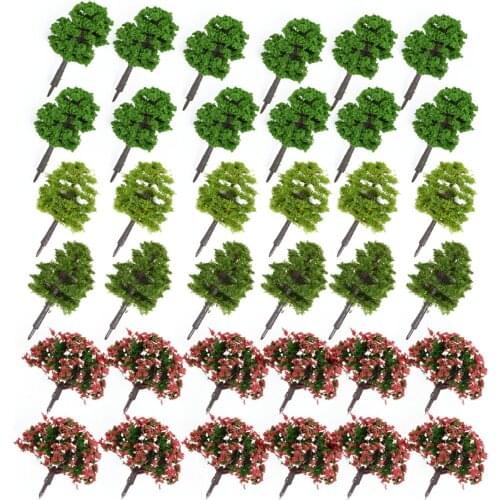 70pcs Artificial Tree Model Trees 1:75/1:100 HO Z TT Scale Layout Train Garden Park Buildings 2021 New Quality