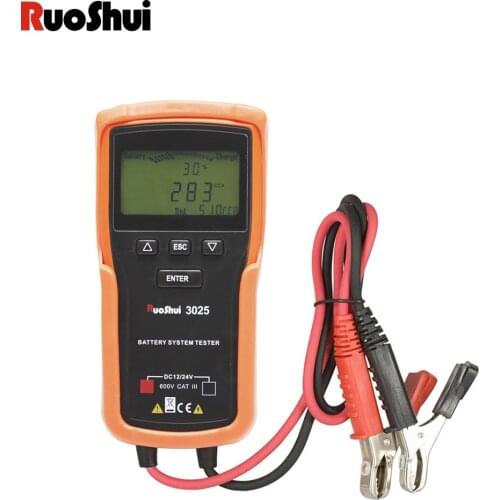 Car Battery Tester Analyzer 100 - 1700CCA 24V Volts Battery Dewalt Tools for Car Quick Cranking Charging Diagnostic USB Monitor