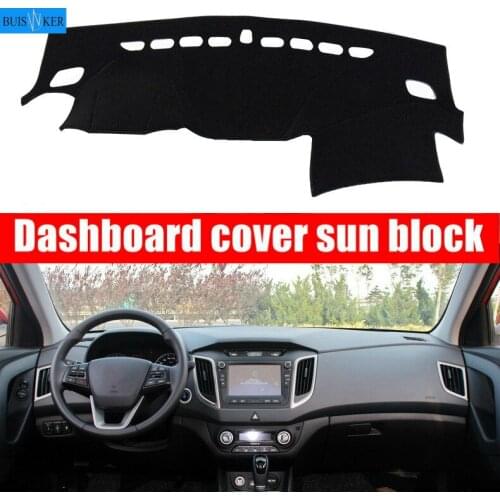 For Hyundai IX25 Creta 2014-2018 Right and Left Hand Drive Car Dashboard Covers Mat Shade Cushion Pad Carpets Accessories