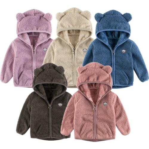 Childrens Clothing Coat For Girls Autumn And Winter 2021 Korean Toddler Boy Girls Jacket Sweater Childrens Outerwear 2-8y