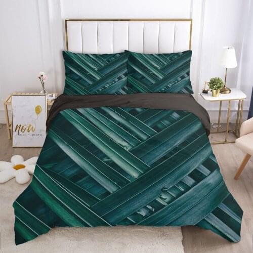 2/3pcs Duvet cover set pillow case Bedding set Queen King Euro Bed linens 220x240 140x200 240x260 Bed set nordic Cross leaves