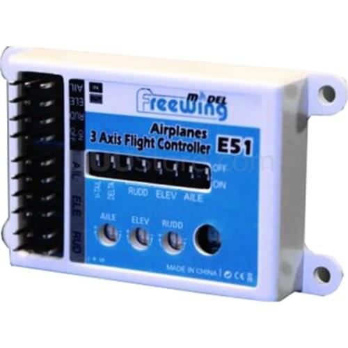 Freewing 3 Axis Flight Controller FPV Stabilizer E51 Gyro for RC Airplanes Stable Flying