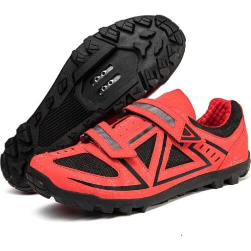 Road bicycle shoes mens 2021 new flat self-locking bicycle outdoor sports shoes mountain bicycle shoes