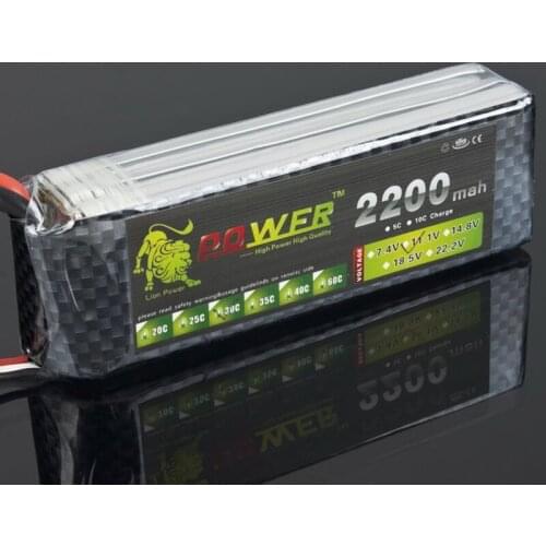 1pcs Original LION POWER 3S lipo battery 11.1v 2200mAh 30C rc helicopter rc car rc boat quadcopter Li-Poly battey