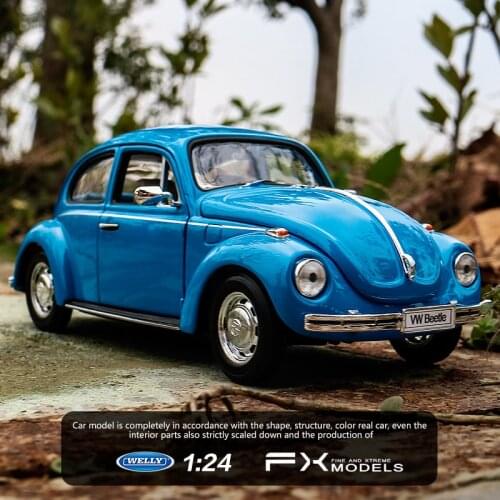 Welly 1:24 Volkswagen Beetle car alloy car model simulation car decoration collection gift toy Die casting model boy toy