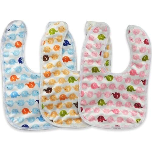 Random Style Baby Bib Velvet Waterproof Baby Care Feeding Printing Bibs Towel