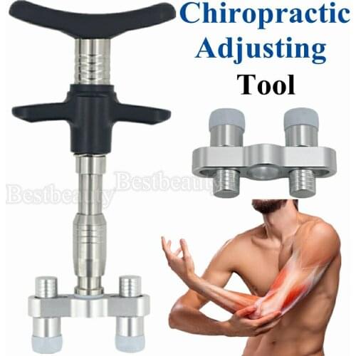 Manual Chiropractic Tools Chiropractic Adjusting Massager Adjustment Therapy Spine Stainless Steel Health Care Adjustable Gun