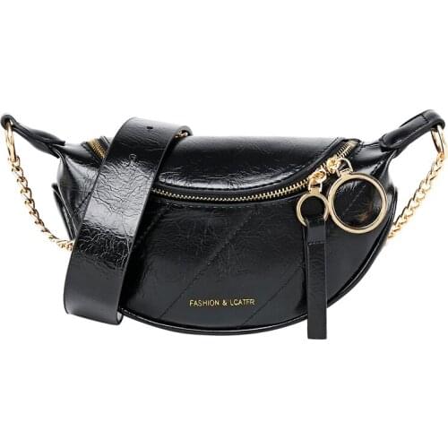 New trendy net red wild fashion pocket female ins street super fire chest bag shoulder messenger bag