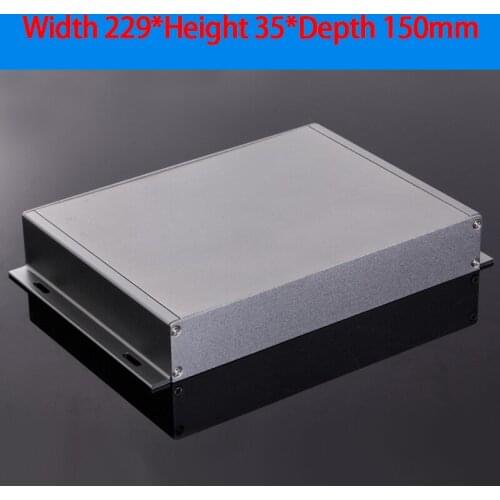 KYYSLB 35 229*35*150mm Instrumentation Aluminum Profile Amplifier Small Chassis DIY Industrial PCB Circuit Board Case Shell