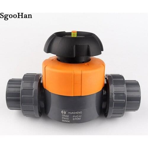 1PC 20mm~63mm UPVC Pipe Diaphragm Ball Valve Garden Irrigation Aquarium Fish Tank Industrial Water Treatment Connector Fittings