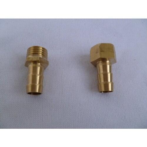 2pcs=1set Agricultural high pressure pipe mesh tube intubation adapter two points M14 thread adapter plug 10 mm pagoda joint