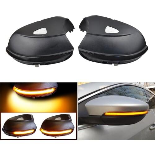 2PCS Dynamic Blinker For VW Scirocco MK3 Passat B7 CC LED EOS Beetle Side Mirror Indicator Turn Signal Light