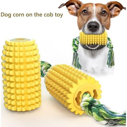 2020 new arrive Dog Corn on the cob toy Toys Dog Toothbrush Teeth Cleaning Toy Pet Dog Supplies Puppy Popular Toys