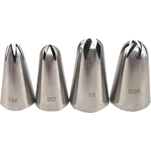 4PCS Rose Flower Cake Decorating Tips Cream Icing Piping Fondant Rose Nozzle Pastry Tools Fondant Decorating Tools Tulip Molds