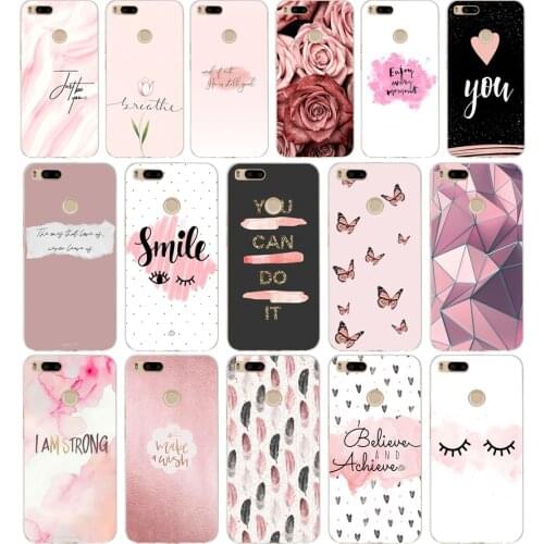 61AA Proverb Phrase Motto gift Soft Silicone Tpu Cover phone Case for Xiaomi Redmi Mi A1 A2 8 lite