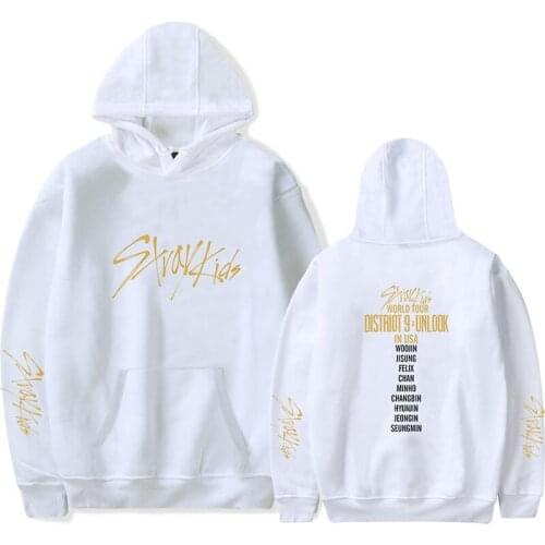 Kpop Stray Kids Kpop World Tour Hood Hoodies Sweatshirts Hip Hop Style Hoodie Fashion Men Women Hooded Pullover Casual Hoody top