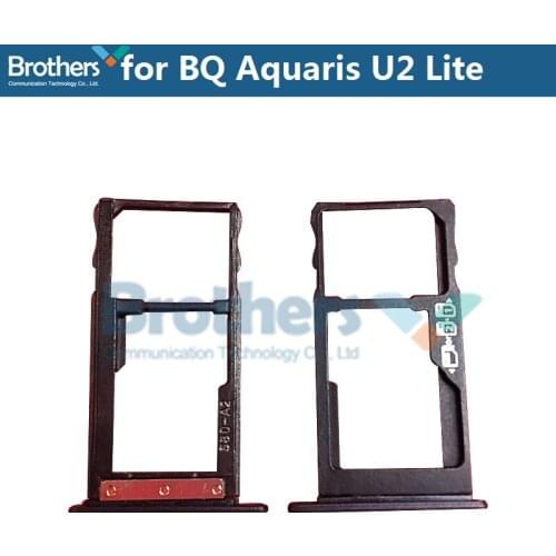 For BQ Aquaris U2 lite SIM Card Tray SIM Card Slot Holder for BQ Aquaris U2 lite SD Card Holder Tray Phone Replacement 1PCS Top