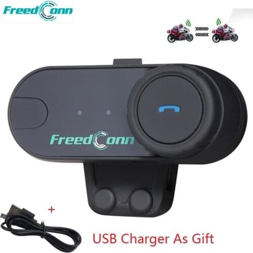 Feedconn TCOMOS Motorcycle helmet bluetooth headset Intercom Waterproof Handsfree Wireless Motorbike Headphone Music function