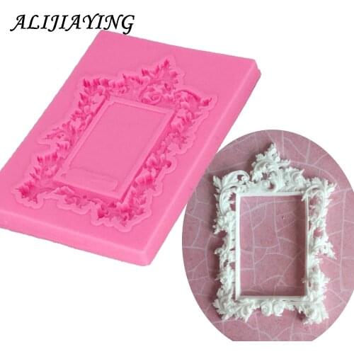 1Pcs DIY Vine shape Frame 3D Silicone Mold Craft Mold Fondant Cake Decorating Tools Chocolate Candy Gumpaste Molds D1019