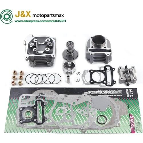 GY6 50cc 80cc upgrade to 100cc 50mm cylinder Roller camshaft Kit Scooter 64 valve arm 137QMA 139QMB 1P37QMP Chinese Scooter