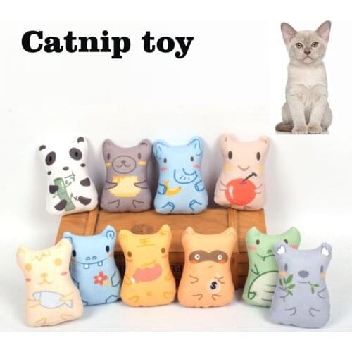 Teeth Grinding Catnip Toys Funny Interactive Plush Cat Toy Pet Kitten Chewing Toy For Cats Pet Supplies